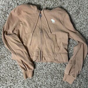 Abercrombie Cropped Hoodie with Logo